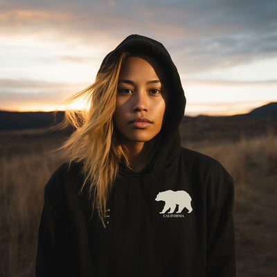 California Bear Silhouette Super Soft Hoodie