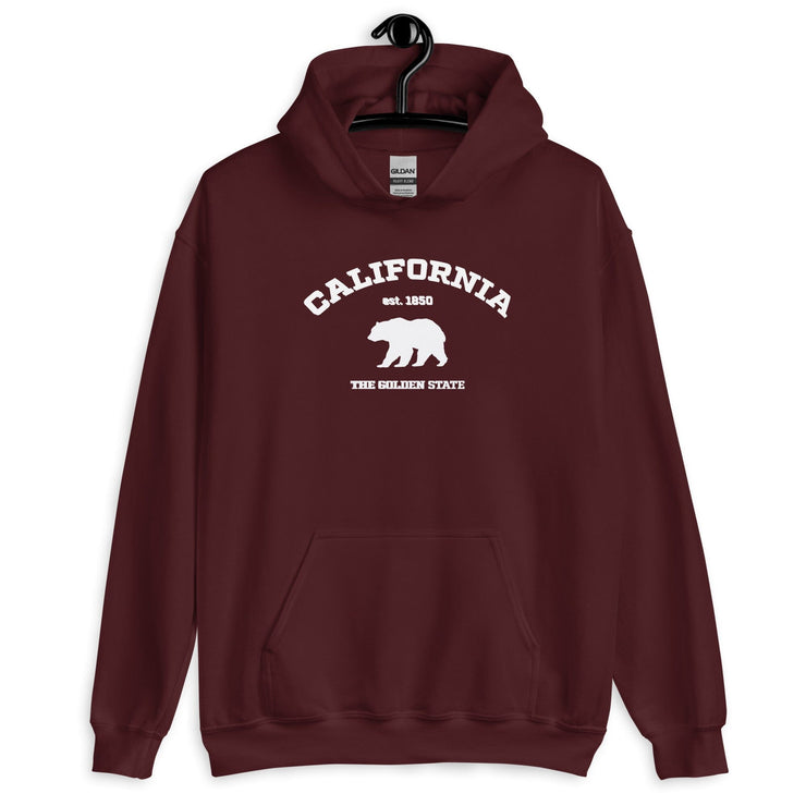 California College Style Bear Silhouette Hoodie