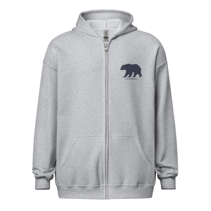 California Bear Silhouette Unisex Heavy Blend Zip Hoodie
