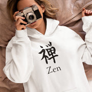 Zen Hoodie — Minimalist Japanese 禅 Design | Unisex Premium Fleece | Soft, Cozy, Mindfulness-Inspired Streetwear
