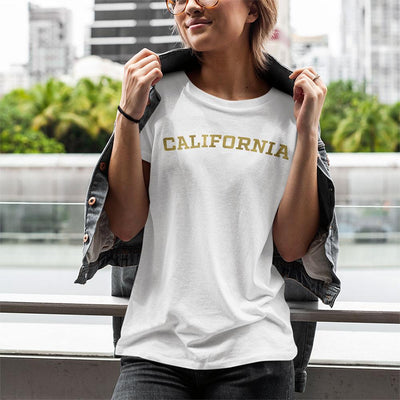 California Gold Foil Style Women's Relaxed T-Shirt