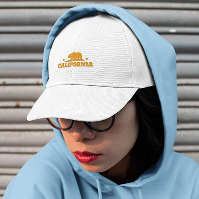 California Republic Inspired Embroidered Bear Hat