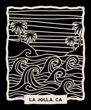 La Jolla, CA Wave Logo Full-Zip Hoodie