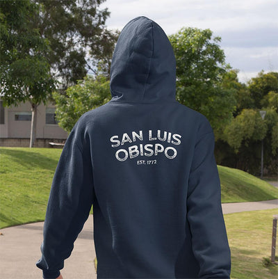 San Luis Obispo Vintage Ink Style Unisex Hoodie