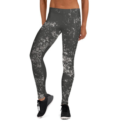 Black and White Tie Dye Leggings