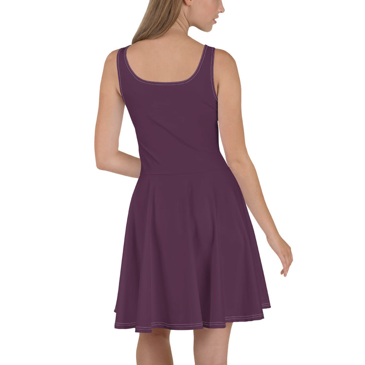 Summer Purple Skater Dress