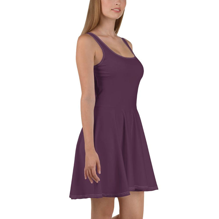 Summer Purple Skater Dress