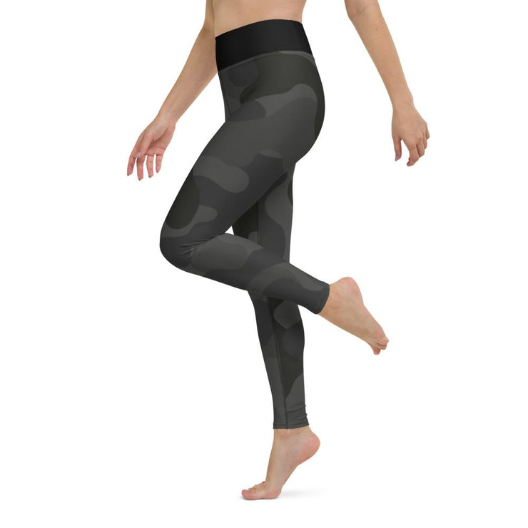 Black Camouflage Yoga Leggings