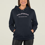 California The Golden State Light Pink Lettering Unisex Hoodie
