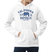 California Republic Vintage Ink Style Unisex Hoodie