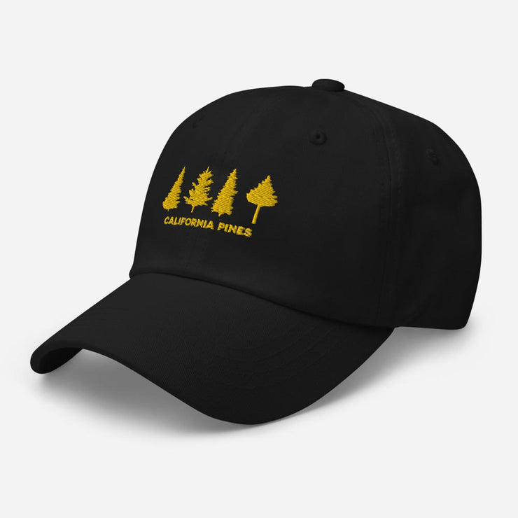 California Pines Gold Embroidered Dad Cap