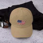 USA American Flag Embroidered Dad Hat