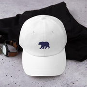 Dark Blue California Embroidered Bear Style Hat