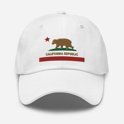 California Republic State Flag Embroidered Dad Hat