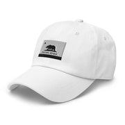 Monochrome California Republic State Flag Embroidered Dad Hat