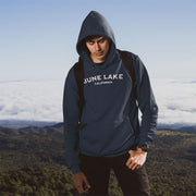 June Lake, California Vintage Ink Style Unisex Hoodie