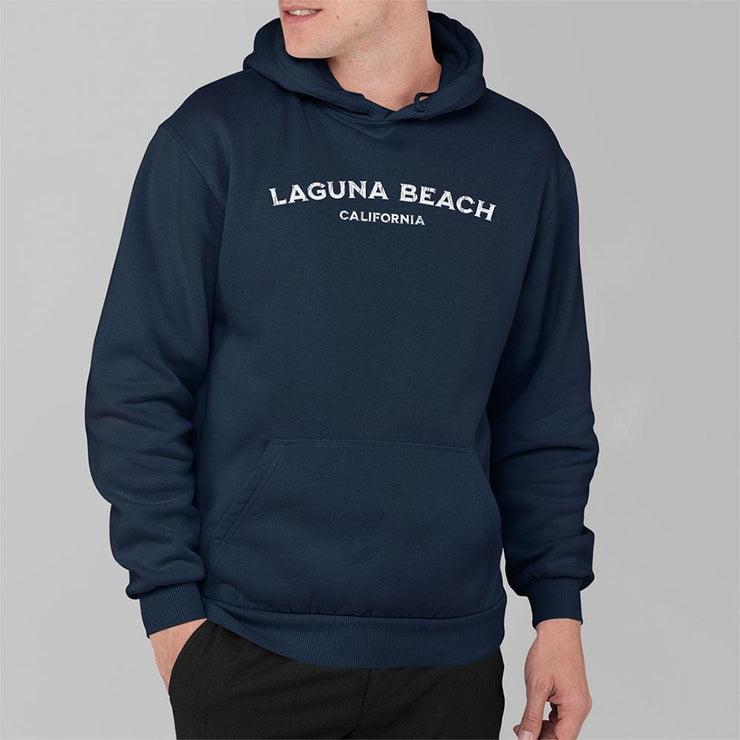 Laguna Beach Vintage Cracked Ink Unisex Hoodie