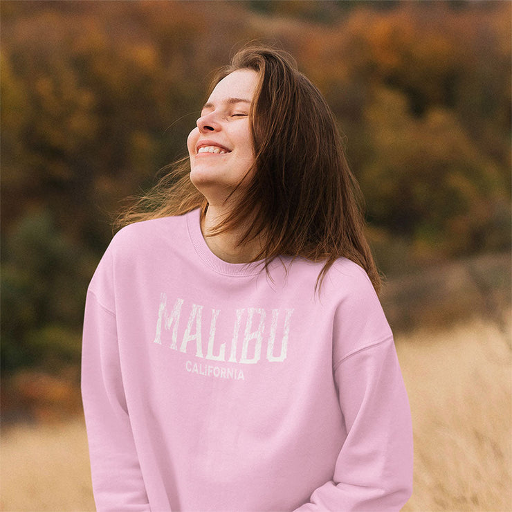 Malibu, California Vintage Ink Style Unisex Sweatshirt