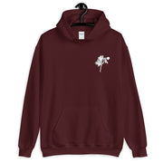 Black and White Orchid Logo Unisex Hoodie