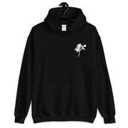 Black and White Orchid Logo Unisex Hoodie