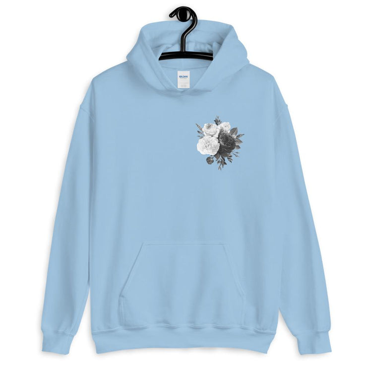 Black and White Bouquet Unisex Hoodie