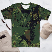 Green and Black Camo Men's T-Shirt