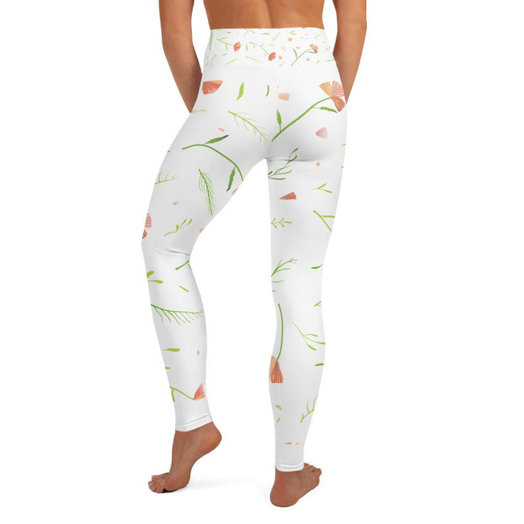 Blooming Flowers Yoga Leggings