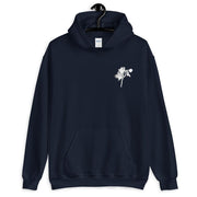 Black and White Orchid Logo Unisex Hoodie