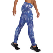 Blue Mandala Tie Dye Pattern Leggings