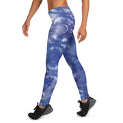 Blue Mandala Tie Dye Pattern Leggings