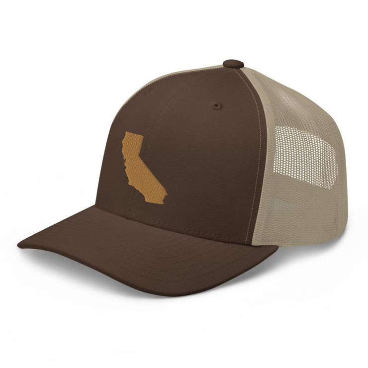 California State Silhouette Embroidered Trucker Cap