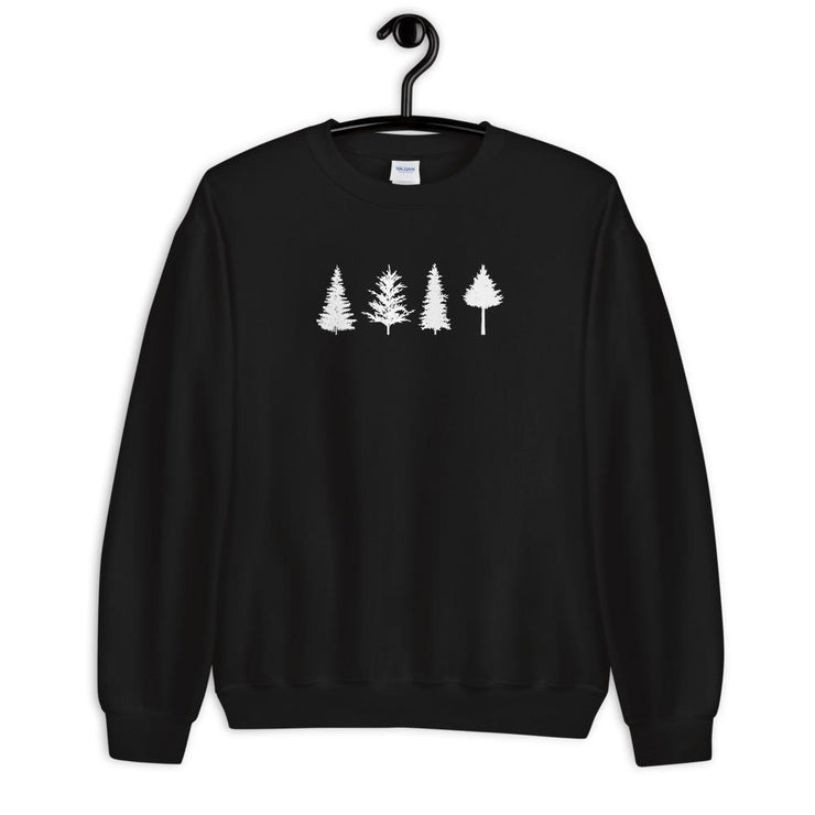 Sweatshirt with Pine Tree Graphic | Unisex Design, Cozy and Soft, Ideal Gift for Nature Lovers & Outdoor Enthusiasts