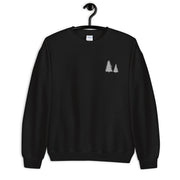 Double Pine Tree Embroidered Sweatshirt