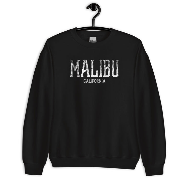 Malibu, California Vintage Ink Style Unisex Sweatshirt