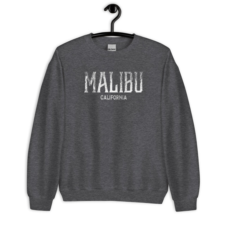 Malibu, California Vintage Ink Style Unisex Sweatshirt