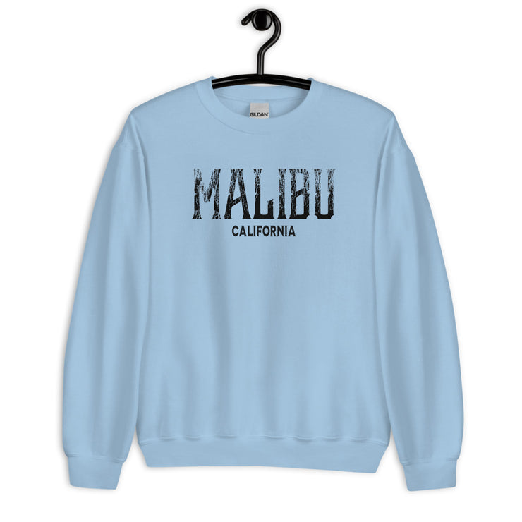 Malibu, California Vintage Ink Style Unisex Sweatshirt