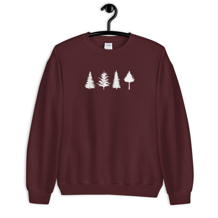 Sweatshirt with Pine Tree Graphic | Unisex Design, Cozy and Soft, Ideal Gift for Nature Lovers & Outdoor Enthusiasts