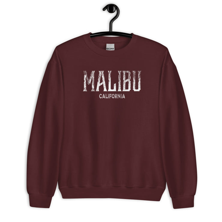 Malibu, California Vintage Ink Style Unisex Sweatshirt