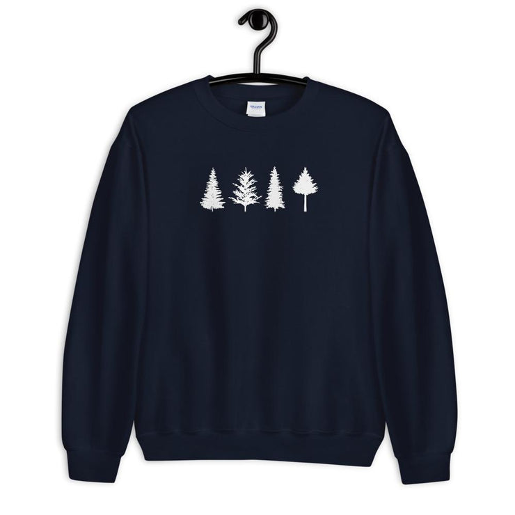 Sweatshirt with Pine Tree Graphic | Unisex Design, Cozy and Soft, Ideal Gift for Nature Lovers & Outdoor Enthusiasts