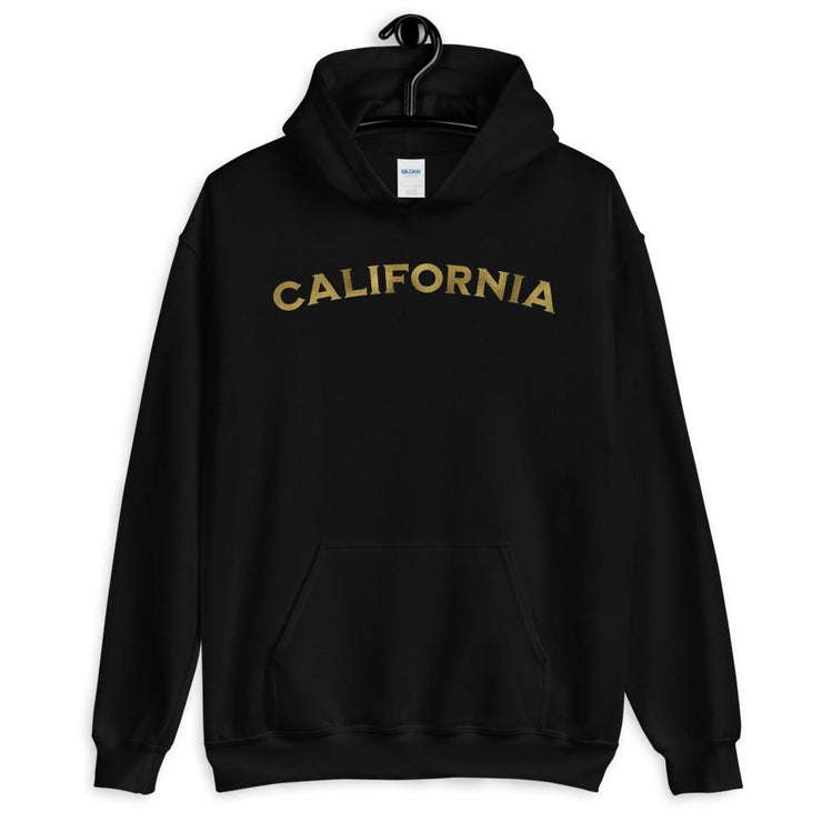 California Gold Foil Style Unisex Hoodie - California Hoodie