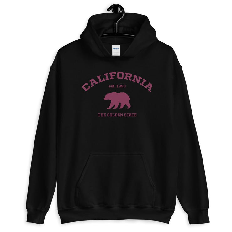 California College Style Bear Silhouette Hoodie