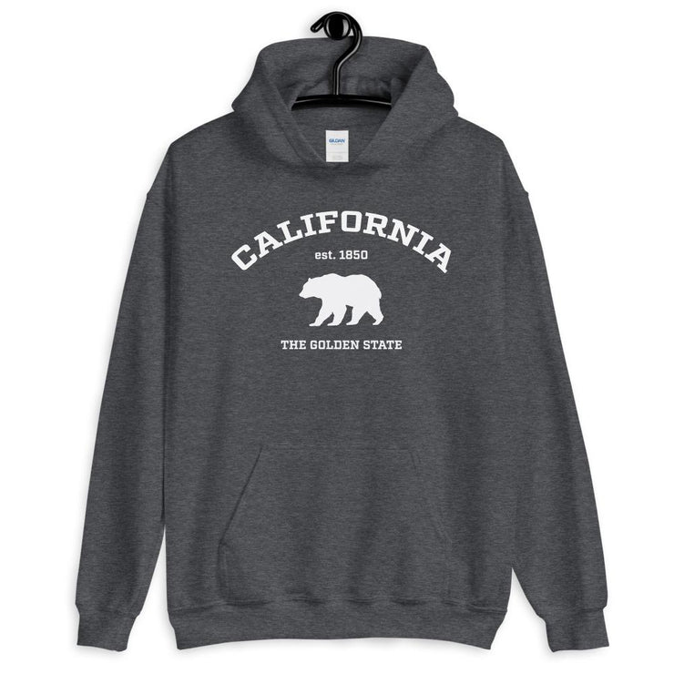 California College Style Bear Silhouette Unisex Hoodie