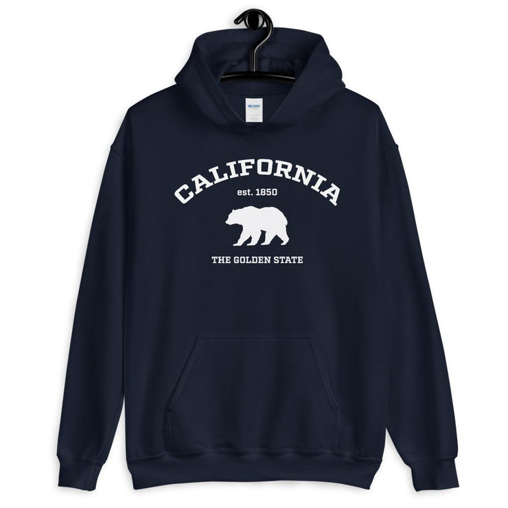 California College Style Bear Silhouette Unisex Hoodie