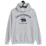 California College Style Bear Silhouette Hoodie