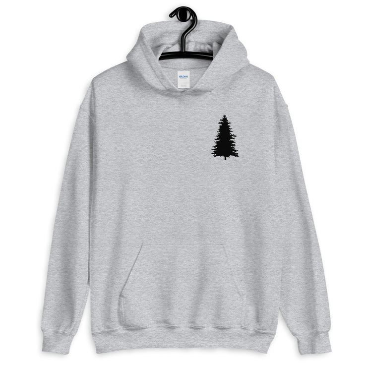 Single Pine Tree Unisex Hoodie