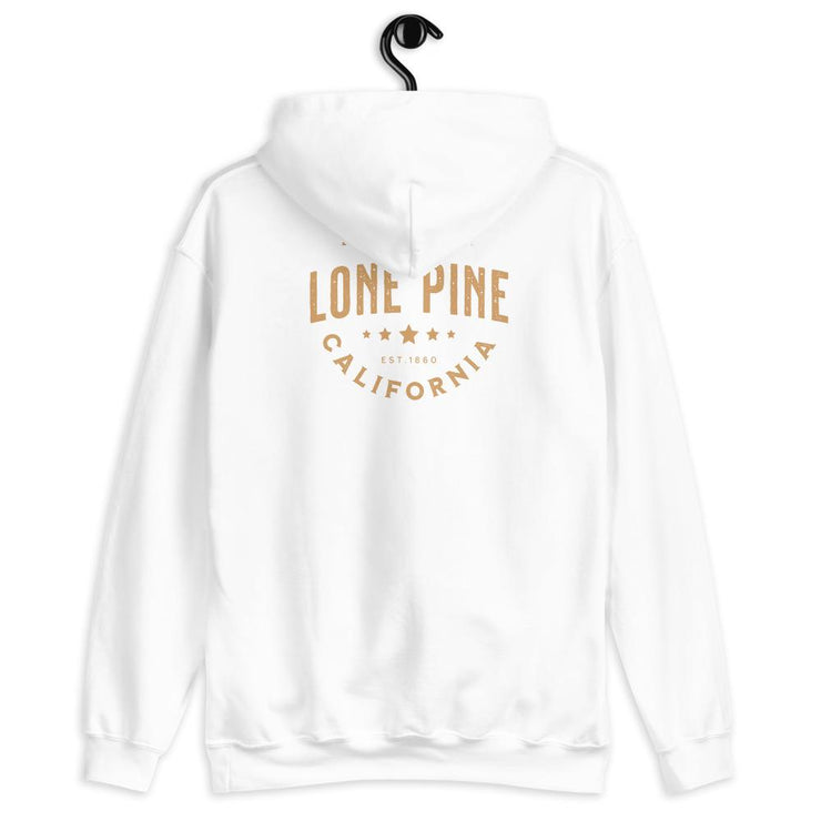 Lone Pine Textured Ink Style Unisex Hoodie