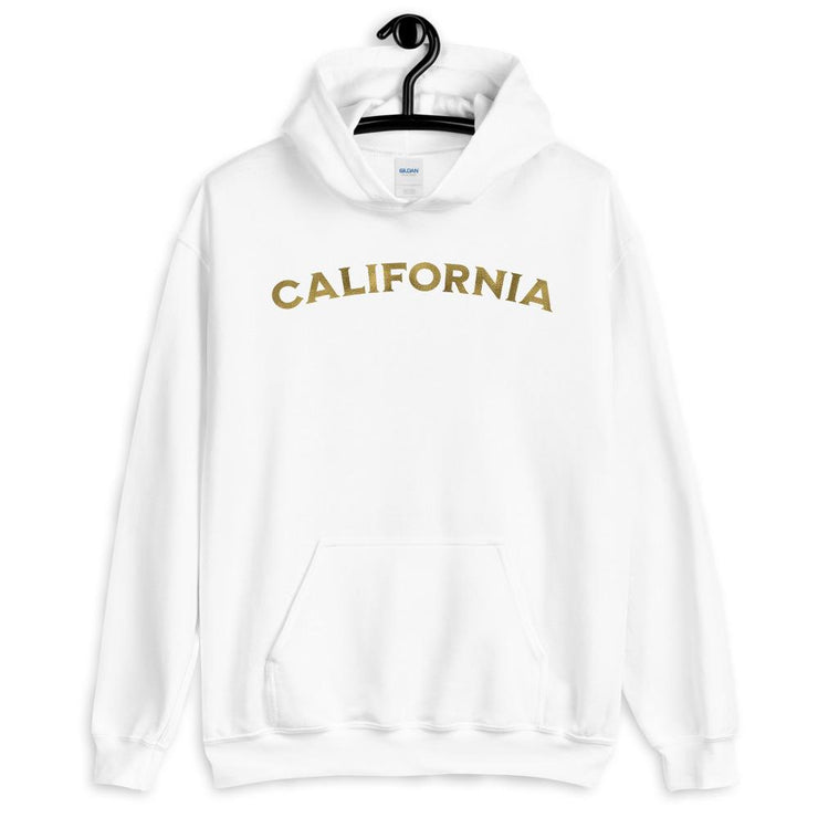 California Gold Foil Style Unisex Hoodie - California Hoodie