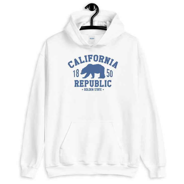 California Republic Vintage Ink Style Unisex Hoodie