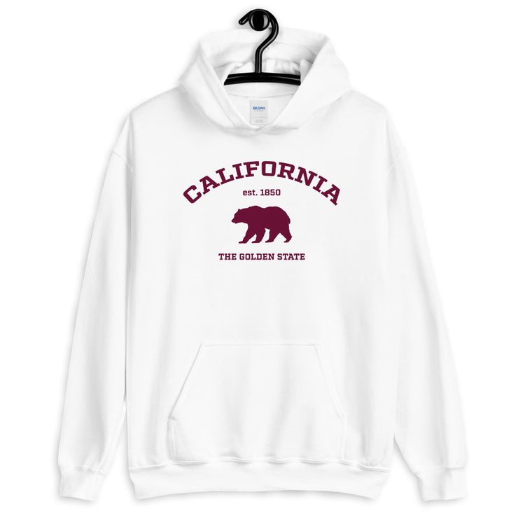 California College Style Bear Silhouette Hoodie