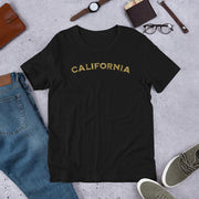 California Gold Foil Style Unisex T-Shirt - California T-Shirt
